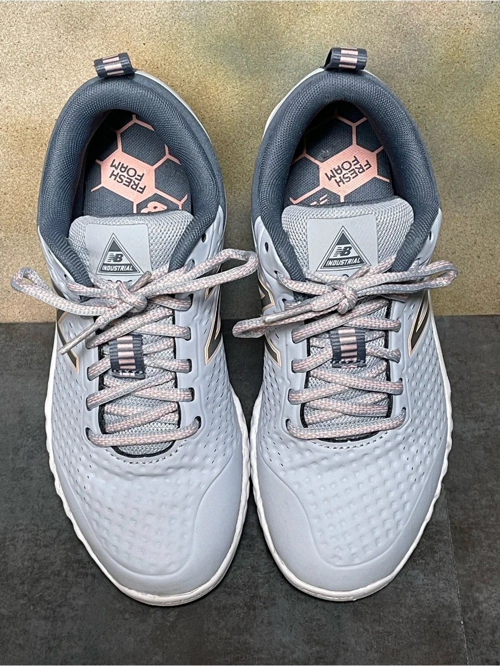 New Balance 806 Industrial Women's Wide Work Sneakers WID806P1 Grey Fox Sz 7.5D